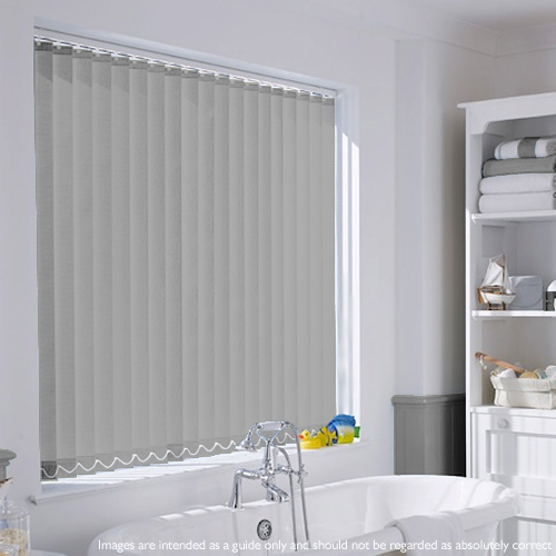 Phoenix Grey Moisture Resistant Bathroom Vertical Blinds