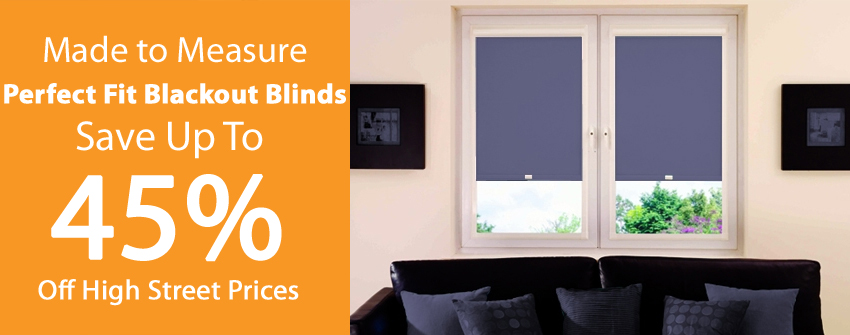 Perfect Fit Blackout Roller Blinds
