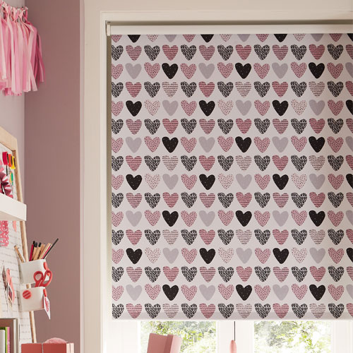 Love Hearts Childrens Roller Blinds