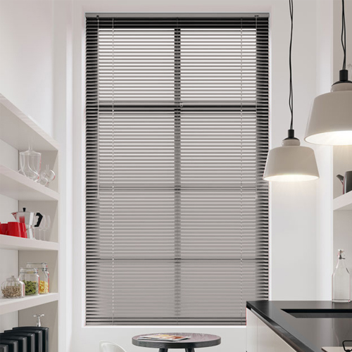 Frosted Silver Venetian Blinds