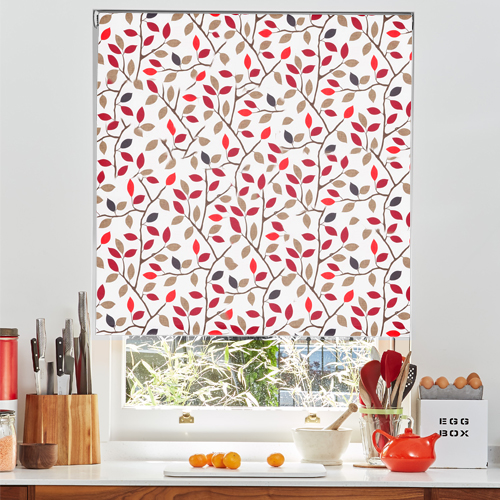 Maren Red Roller Blinds