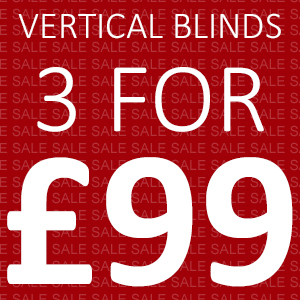 **SALE** 3 For £99 Vertical Blinds