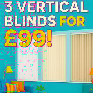 **SALE** 3 For £99 Vertical Blinds