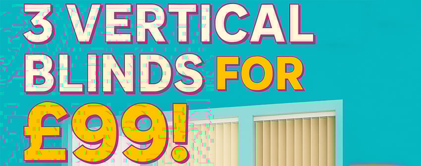 **SALE** 3 For £99 Vertical Blinds
